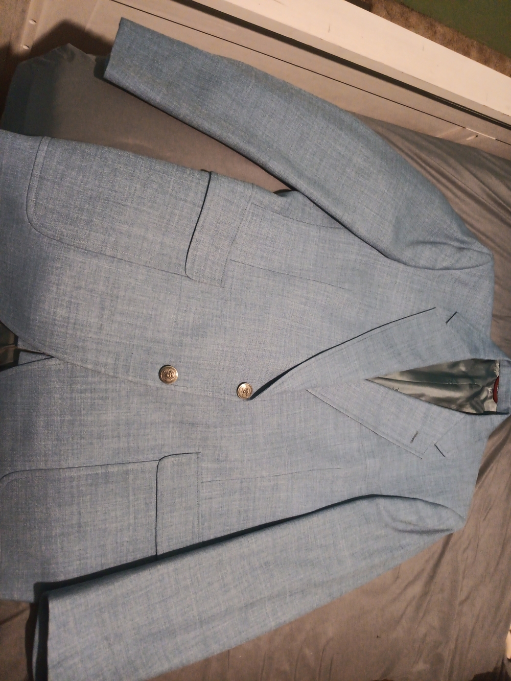 Hart Schaffer & Marx Men's Light Blue Two-Button Blazer Liemandts.